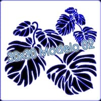 - Stencil 30x30cm Modelo 002 -